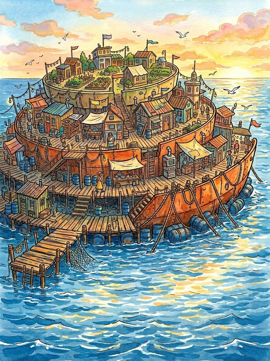 The Floating Atoll