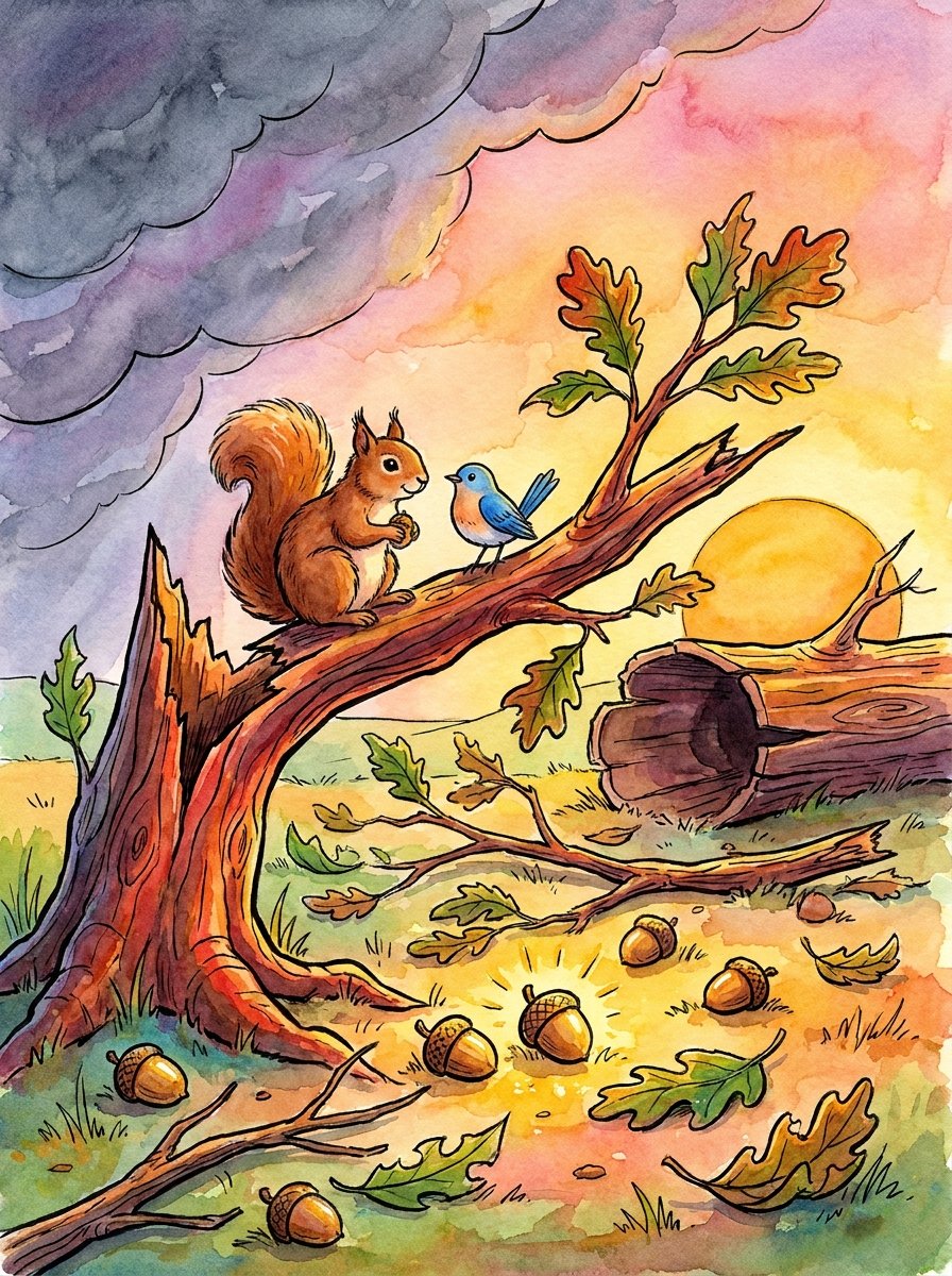 The Squirrel and the Bird